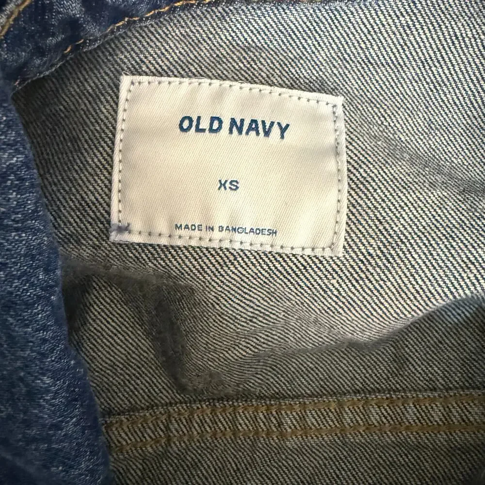 Old Navy Women's Size XS Denim Cropped Button Up Jacket #3280 - Picture 10 of 10